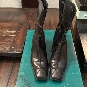 Paul Green Size 9 Black Leather boots